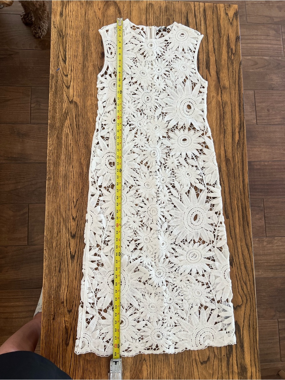 Ted Baker Boho Crochet Old Money Scalloped Midi Dress (3) - Picture 7 of 9